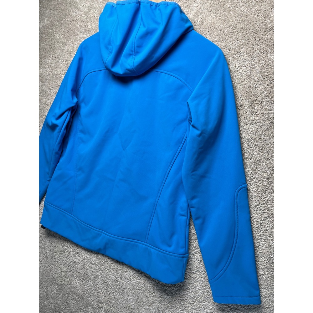 New Balance Women's Blue Softshell Hooded Jacket Fleece‎ Lined Size M - Picture 14 of 15